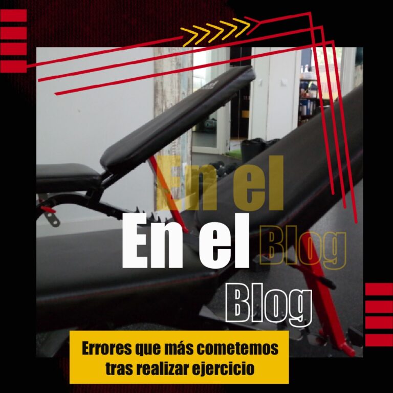 Errores que cometemos tras realizar ejercicio